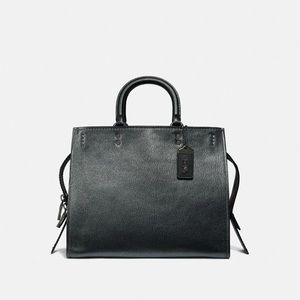 Coach Metallic Graphite Rogue Bag